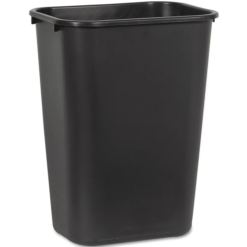 10.25 gal. Plastic Trash Can without Lid, Black (UNS 41QTWB BLA)<Boardwalk Sale