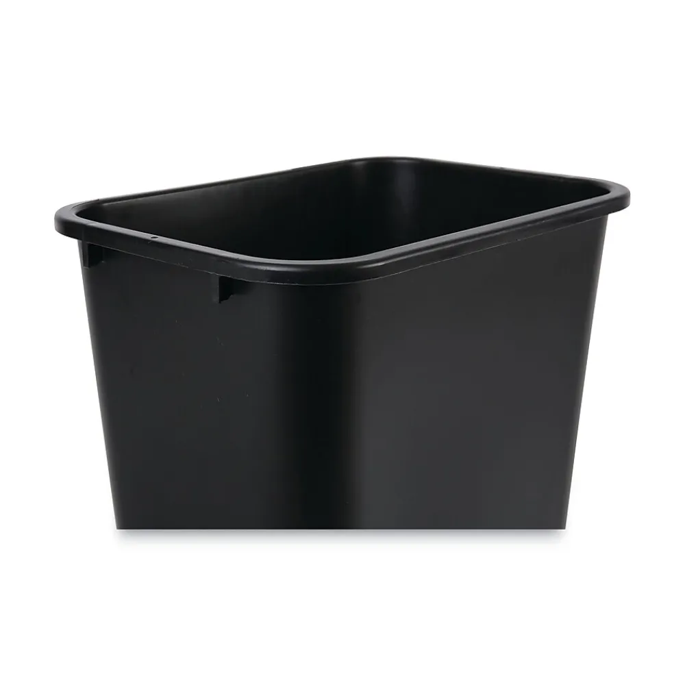 10.25 gal. Plastic Trash Can without Lid, Black (UNS 41QTWB BLA)<Boardwalk Sale