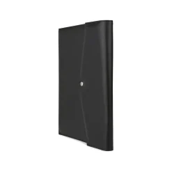 Faux Leather Portfolio Case with Snap Closure, Black (WRC5195BS-BLACK)<Bond Street Online