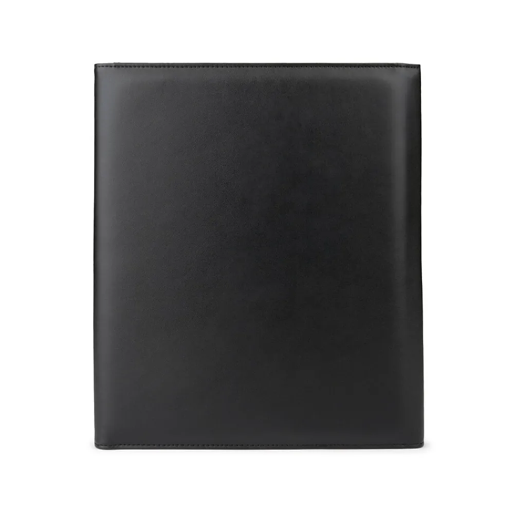 Faux Leather Portfolio Case with Snap Closure, Black (WRC5195BS-BLACK)<Bond Street Online