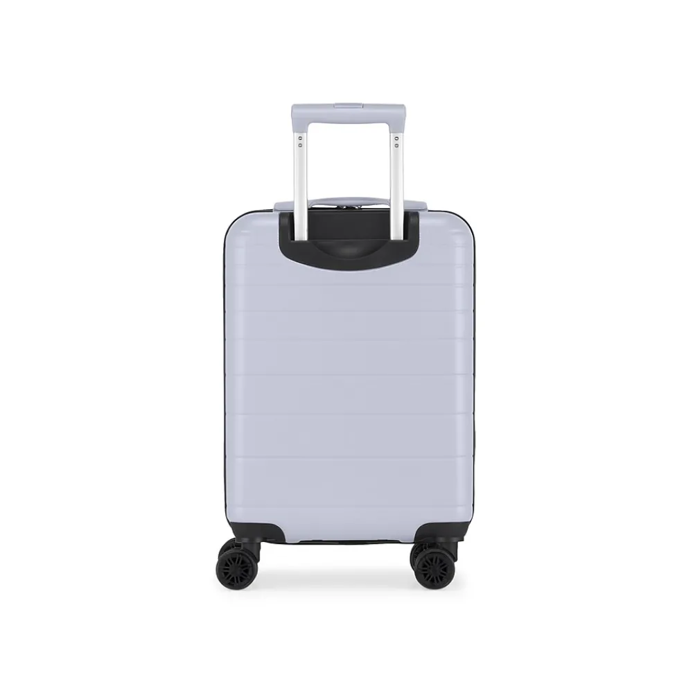 Panoramic 21.5" Hardside Carry-On Suitcase, 8-Wheeled Spinner, TSA Checkpoint Friendly, Silver (HLG7520BS-SILVER)<Bond Street Clearance