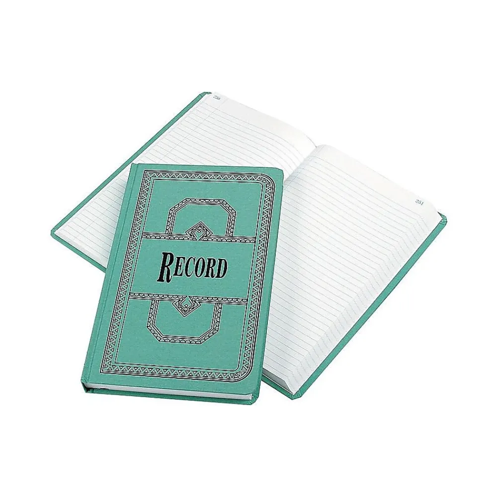 Accounting & Record Journals*Esselte Boorum & Pease 66 Series Record Book, 7.63" x 12.13", Blue, 250 Sheets/Book (66-500-R)
