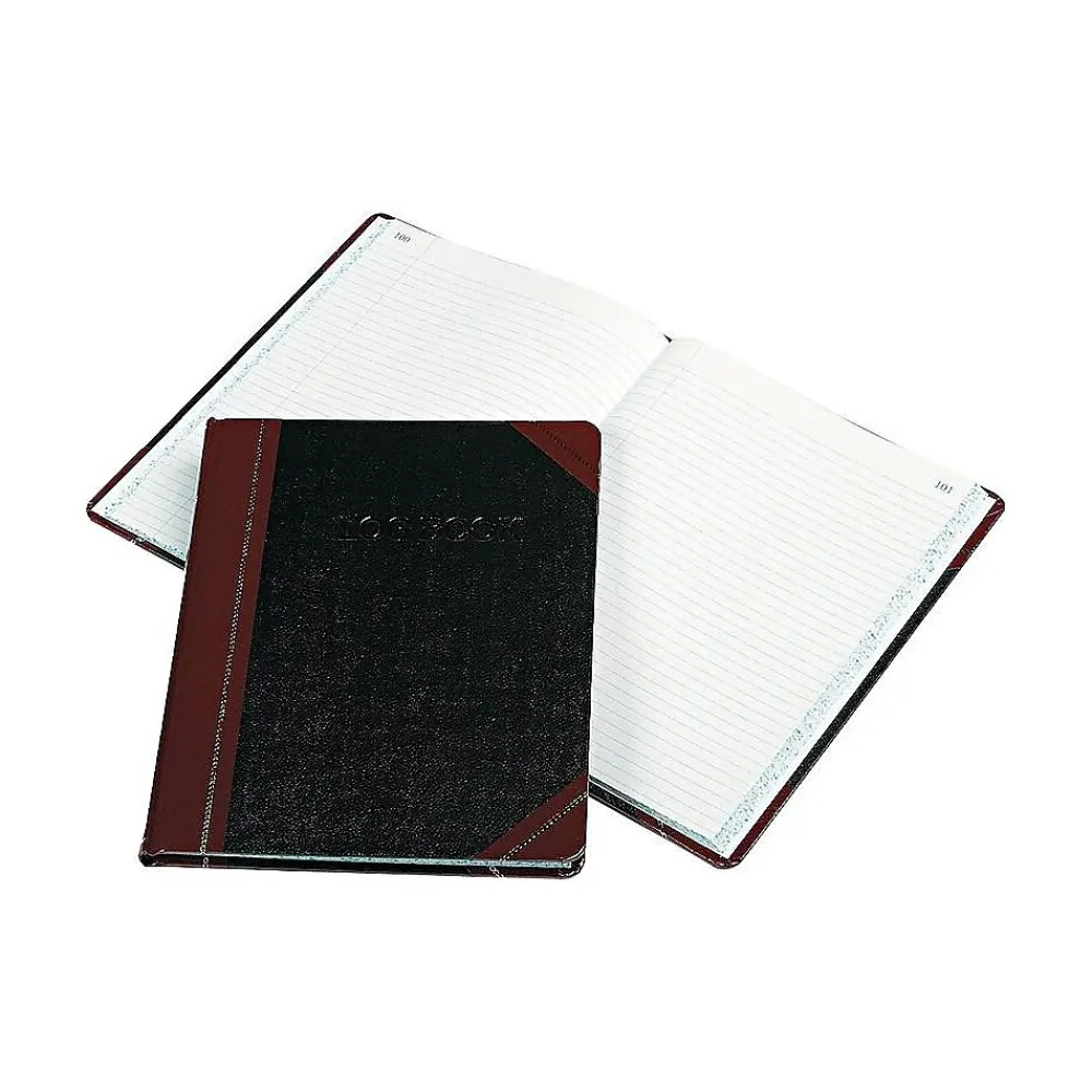 Accounting & Record Journals*Esselte Boorum & Pease Log Record Book, 8.13"W x 10.38"H, Black, 75 Sheets/Book (G21-150-R)