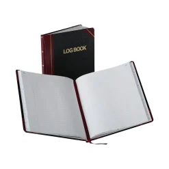 Accounting & Record Journals*Esselte Boorum & Pease Log Record Book, 8.13"W x 10.38"H, Black, 75 Sheets/Book (G21-150-R)