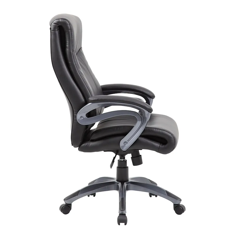 Office Chairs*Boss Office Products Boss Double Layer Executive Chair, Black (B8661)
