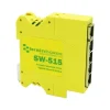 Best Brainboxes Industrial 5-Port Gigabit Ethernet Unmanaged Switch, 10/100/1000 Mbps, Yellow (SW-515)