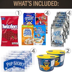 Break Box Dorm Room Survival Snack Box, 55 Items/Box (700-00014)