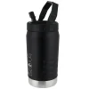Brentwood Geojug Stainless Steel Double Walled Sports Water Jug, 40 oz., Black (G-1200BK)