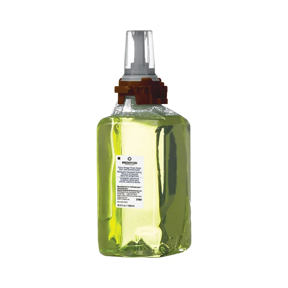 ™ Foaming Hand, Hair & Shower Wash, Citrus Ginger Scent, ADX-1,250 mL, 3/Ct (21891)<Brighton Professional Hot