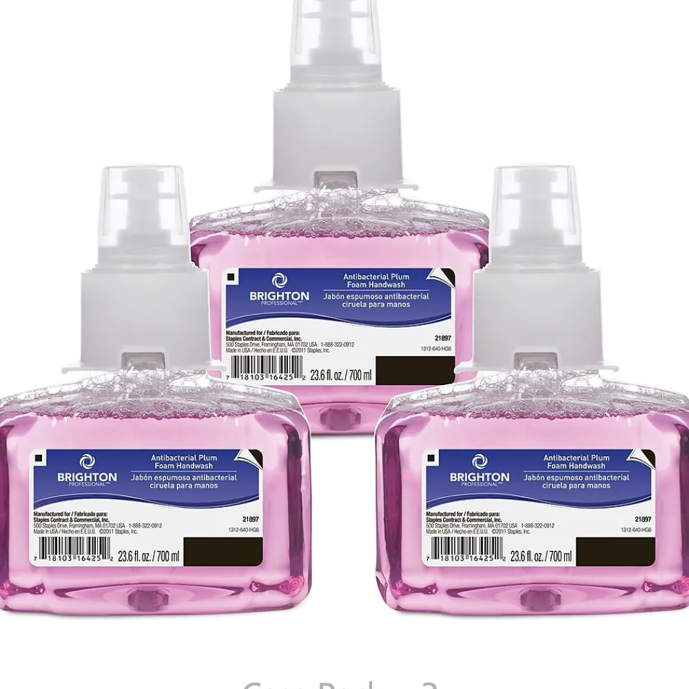 ™ Touch-Free Refill Foam Soap Plum Scent 23.67 oz. 3/case (21897-CC)<Brighton Professional Best