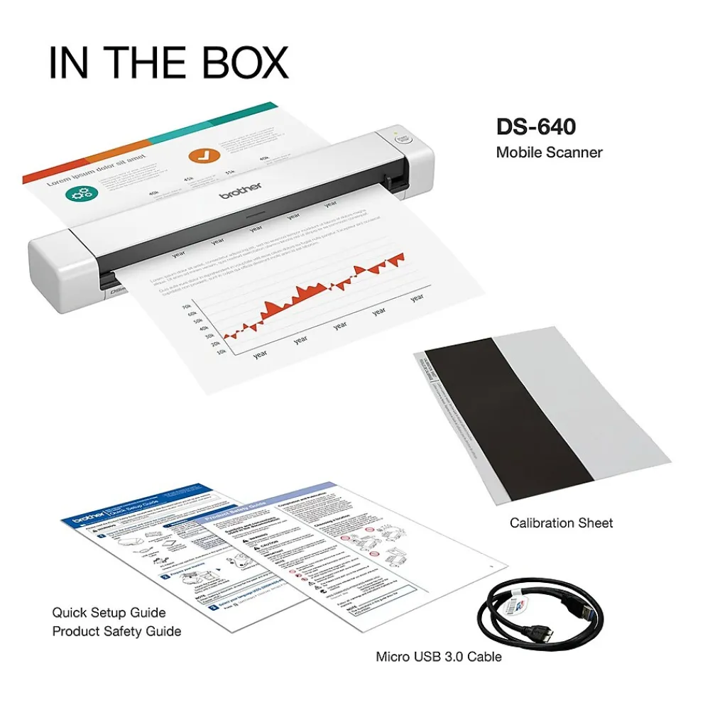 Brother DSmobile DS-640 Portable Scanner White