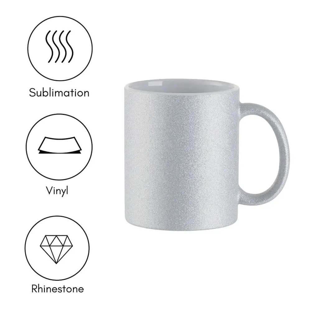 Brother Sublimation Printer and Craft Express Pro Easy Auto Mug Heat Press Bundle, 12 Blank Mugs
