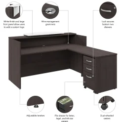 L-Desks*Bush Business Furniture Arrive 72
