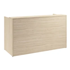 Office Desks*Bush Business Furniture Arrive 72"W Reception Desk with Shelf and Mobile File Cabinet, (ARV005NE) Natural Elm