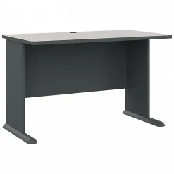 Office Desks*Bush Business Furniture Cubix 48"W Desk, (WC8448A) Slate/White Spectrum