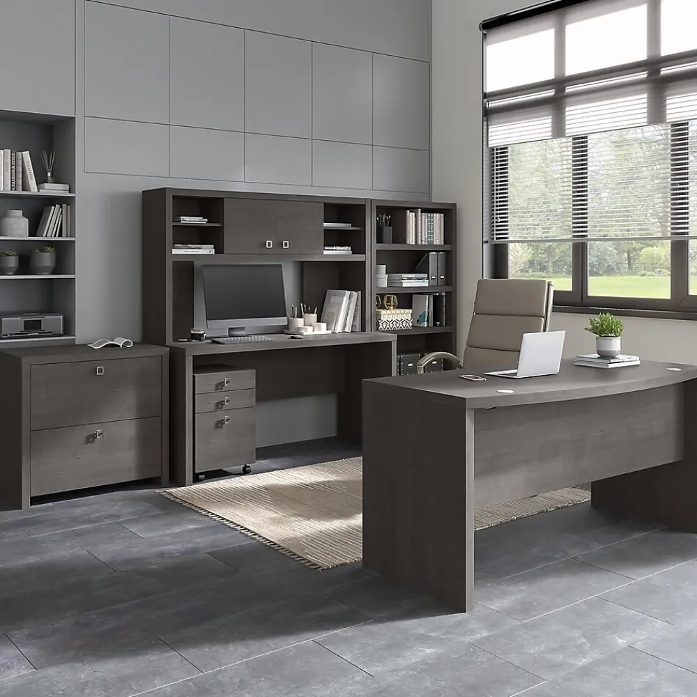 File Cabinets*Bush Business Furniture Echo 3 Drawer Mobile File Cabinet, Charcoal Maple (KI60301-03)