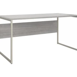 Office Desks*Bush Business Furniture Hybrid 60"W Computer Table Desk with Metal Legs, (HYD360PG) Platinum Gray