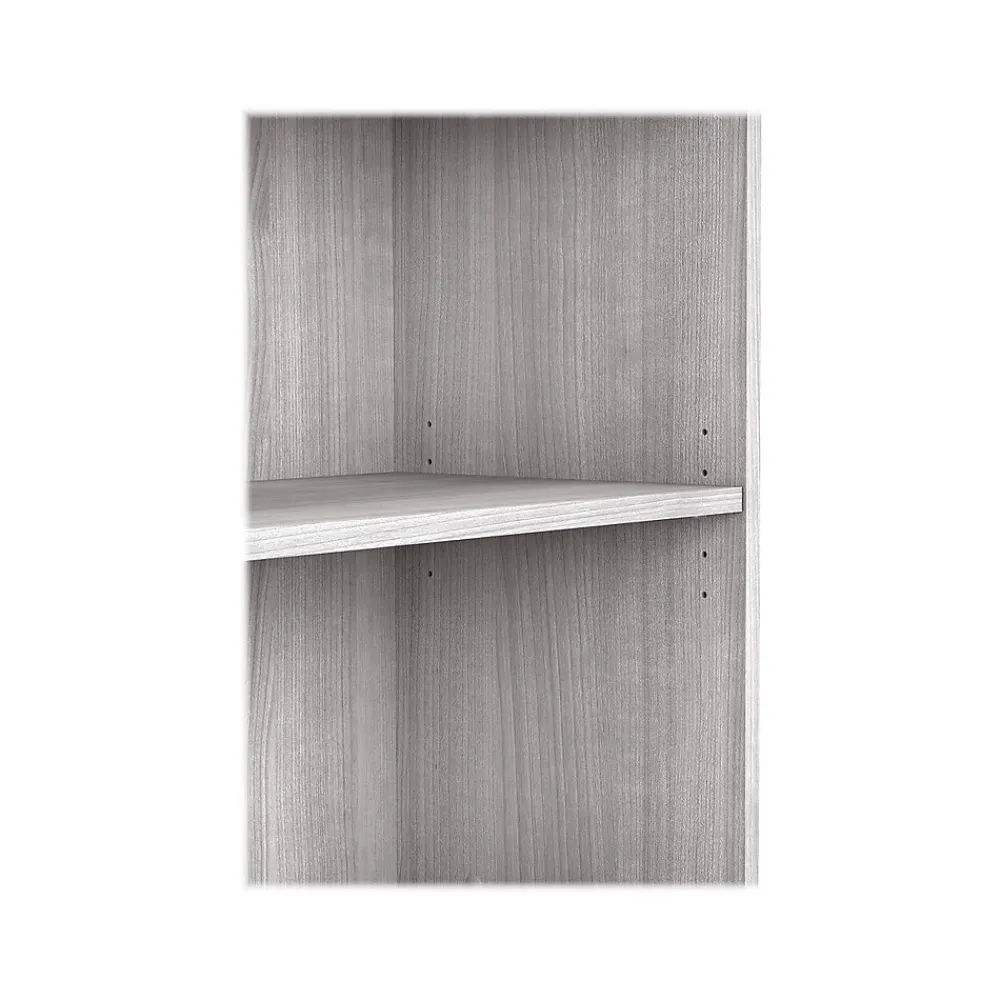 Bookcases*Bush Business Furniture Hybrid 29"H 2-Shelf Bookcase with Adjustable Shelf, Laminated Wood (HY3036PG-Z) Platinum Gray