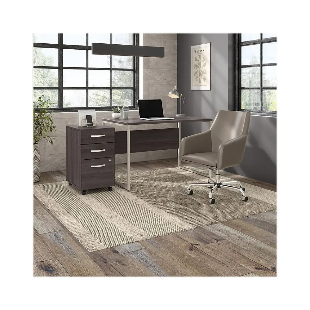 File Cabinets*Bush Business Furniture Hybrid 3-Drawer Mobile Vertical File Cabinet, Letter/Legal Size, Lockable, (HYF216SGSU-Z) Storm Gray