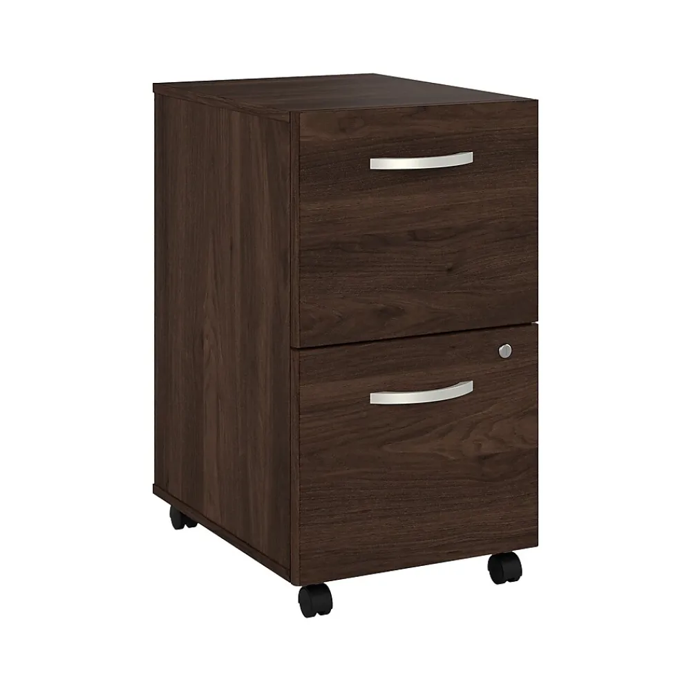 File Cabinets*Bush Business Furniture Hybrid 2-Drawer Mobile Vertical File Cabinet, Letter/Legal Size, Lockable, (HYF116BWSU-Z) Black Walnut