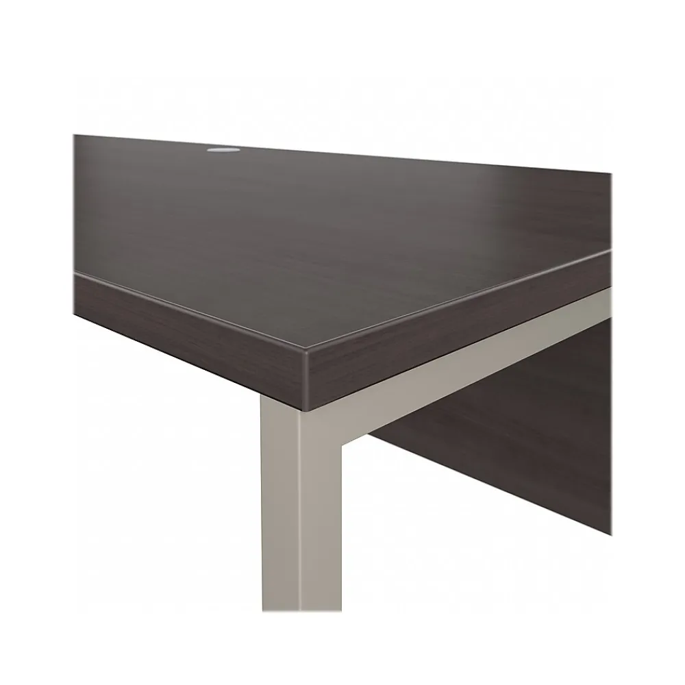 Computer Desks*Bush Business Furniture Hybrid 72"W Computer Table Desk with Metal Legs, (HYD373SG) Storm Gray