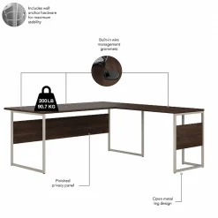 L-Desks*Bush Business Furniture Hybrid 72