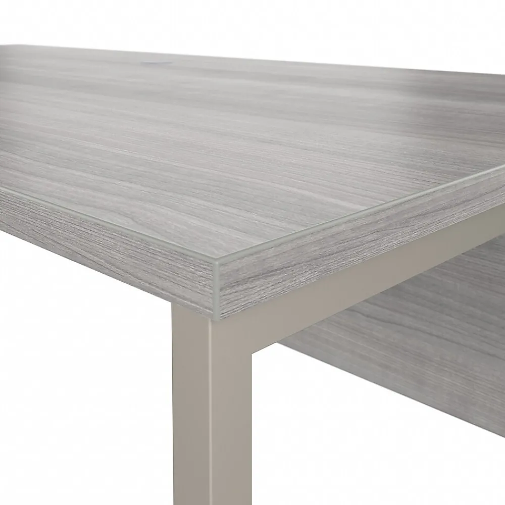 L-Desks*Bush Business Furniture Hybrid 72"W L Shaped Table Desk with Metal Legs, (HYB025PG) Platinum Gray