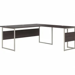 L-Desks*Bush Business Furniture Hybrid 72"W L Shaped Table Desk with Metal Legs, (HYB025SG) Storm Gray
