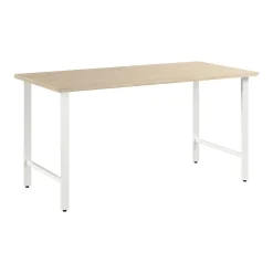 Office Desks*Bush Business Furniture Hustle 60"W Computer Desk with Metal Legs, Natural Elm (HUD160NE)