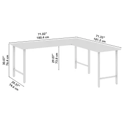 L-Desks*Bush Business Furniture Hustle 72