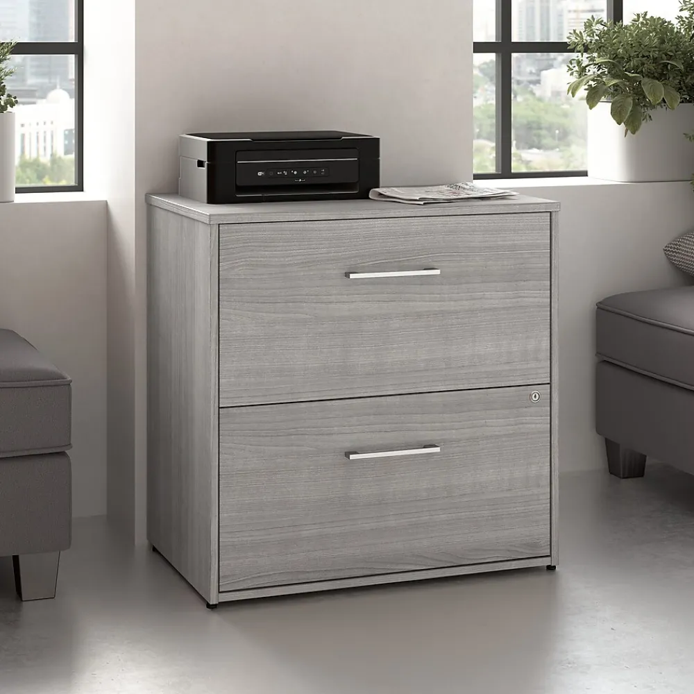 File Cabinets*Bush Business Furniture Hustle 2 Drawer Lateral File Cabinet, Platinum Gray (HUF130PG)
