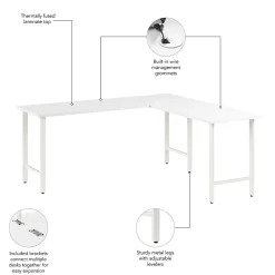 L-Desks*Bush Business Furniture Hustle 72