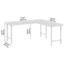 L-Desks*Bush Business Furniture Hustle 72