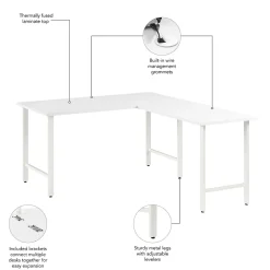 L-Desks*Bush Business Furniture Hustle 60