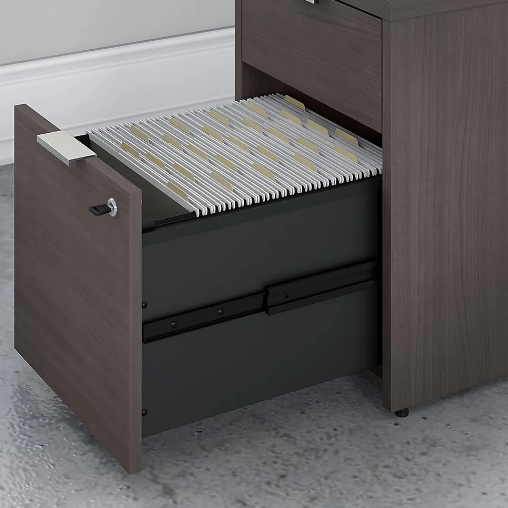 File Cabinets*Bush Business Furniture Jamestown 2-Drawer Vertical File Cabinet, Locking, Letter/Legal, Storm Gray, 23.66" (JTF116SGSU)