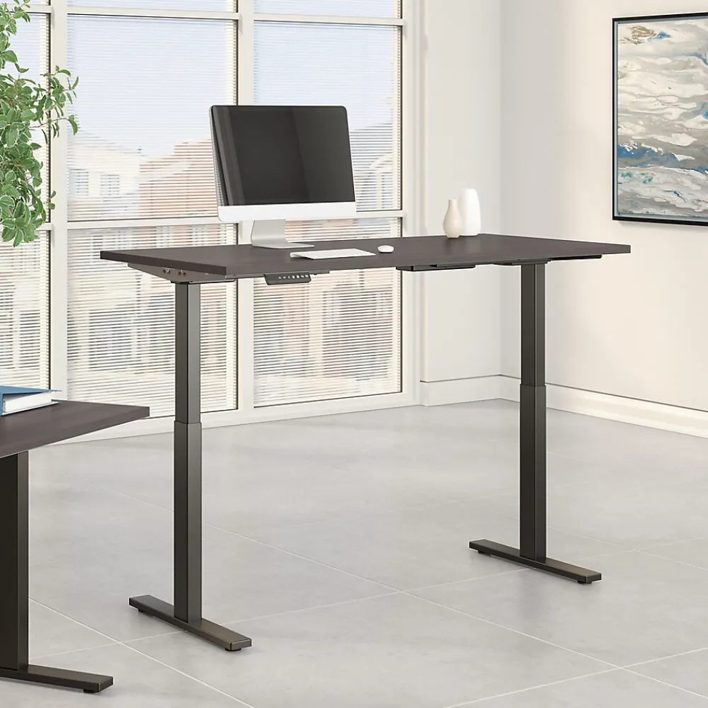 Standing Desks*Bush Business Furniture Move 60 Series 72"W Electric Height Adjustable Standing Desk, Storm Gray (M6S7230SGBK)