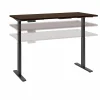 Standing Desks*Bush Business Furniture Move 60 Series 72"W Electric Height Adjustable Standing Desk, Mocha Cherry (M6S7230MRBK)