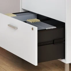 File Cabinets*Bush Business Furniture Method 2 Drawer Lateral File Cabinet, White (KI70204SU)