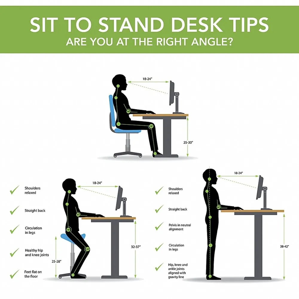 Standing Desks*Bush Business Furniture Move 40 Series 60"W Electric Height Adjustable Standing Desk, Mocha Cherry/Cool Gray (M4S6030MRSK)