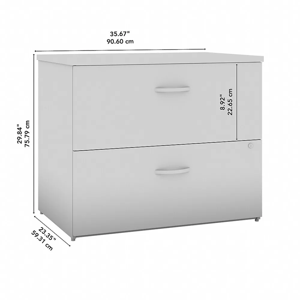 File Cabinets*Bush Business Furniture Office in an Hour 2 Drawer Lateral File Cabinet, Mocha Cherry (OIAH011MRSU)
