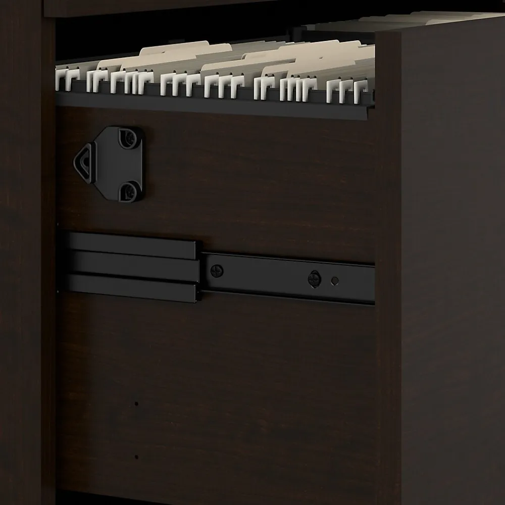 File Cabinets*Bush Business Furniture Office in an Hour 2 Drawer Lateral File Cabinet, Mocha Cherry (OIAH011MRSU)
