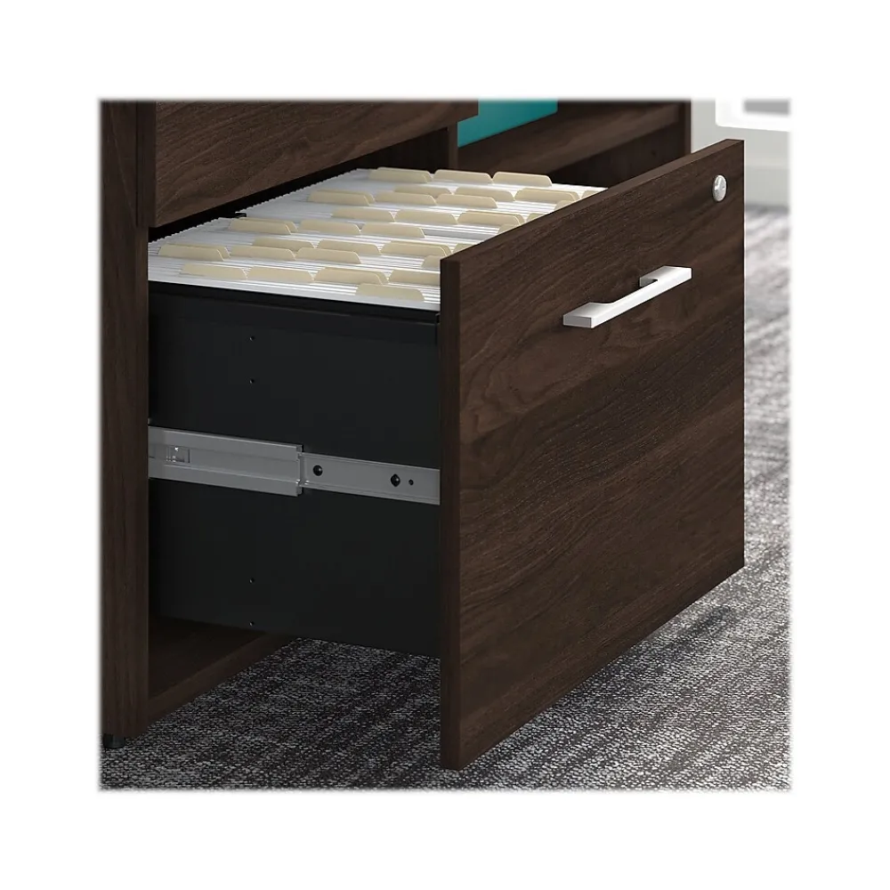Storage Cabinets*Bush Business Furniture Office 500 23.2" Storage Cabinet with 2 Shelves, Black Walnut (OFS145BW)