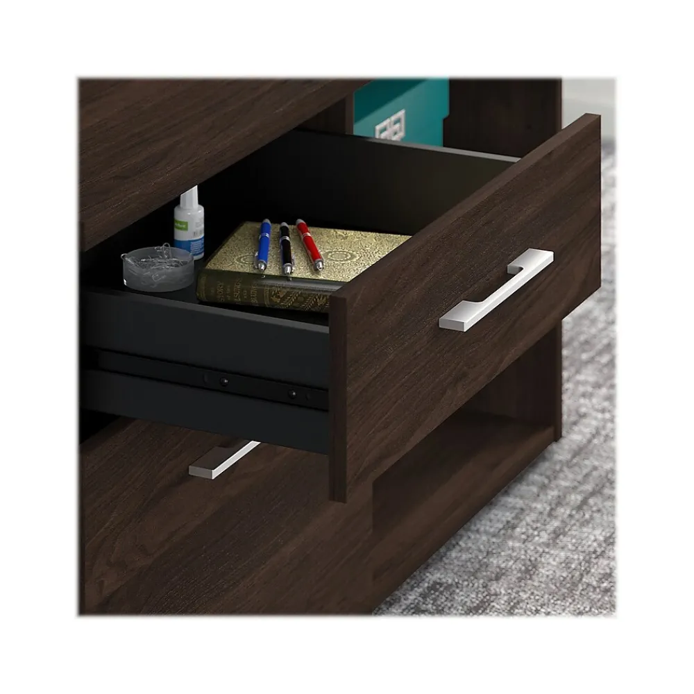 Storage Cabinets*Bush Business Furniture Office 500 23.2" Storage Cabinet with 2 Shelves, Black Walnut (OFS145BW)
