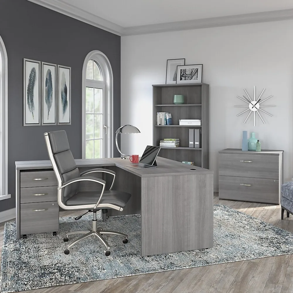 Computer Desks*Bush Business Furniture Studio C 60"W Office Desk, (SCD260PG) Platinum Gray