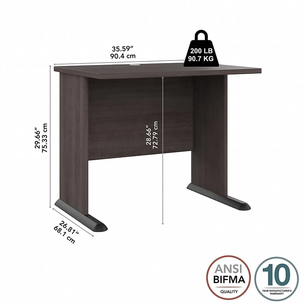Computer Desks*Bush Business Furniture Studio A 36"W Small Computer Desk, (SDD136SG) Storm Gray