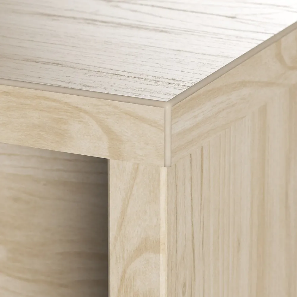 L-Desks*Bush Furniture Bush Business Furniture Studio C 60"W L Shaped Desk with Return, Natural Elm (STC050NE)
