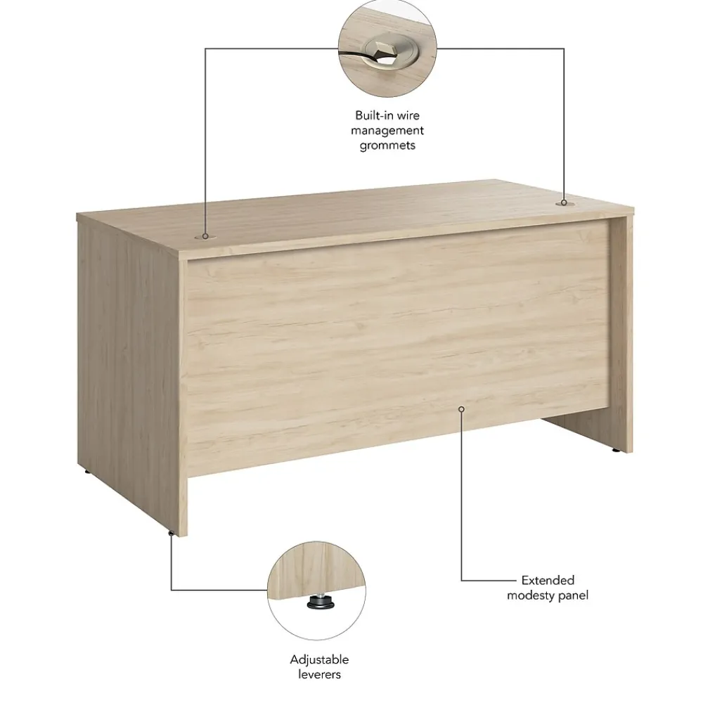 Computer Desks*Bush Furniture Bush Business Furniture Studio C 60"W Office Desk, Natural Elm (SCD260NE)