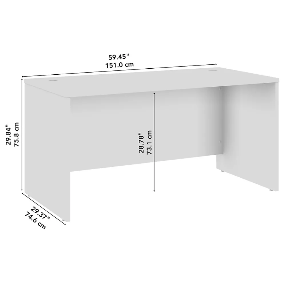 Computer Desks*Bush Furniture Bush Business Furniture Studio C 60"W Office Desk, Natural Elm (SCD260NE)