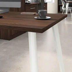 Office Desks*Bush Business Furniture Vista 72"W Desk with 3 Drawer Mobile File Cabinet, Black Walnut (VST001BWSU)