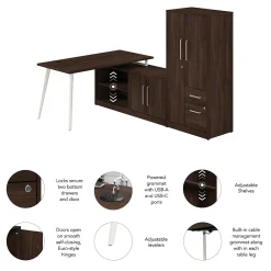 L-Desks*Bush Business Furniture Vista 60